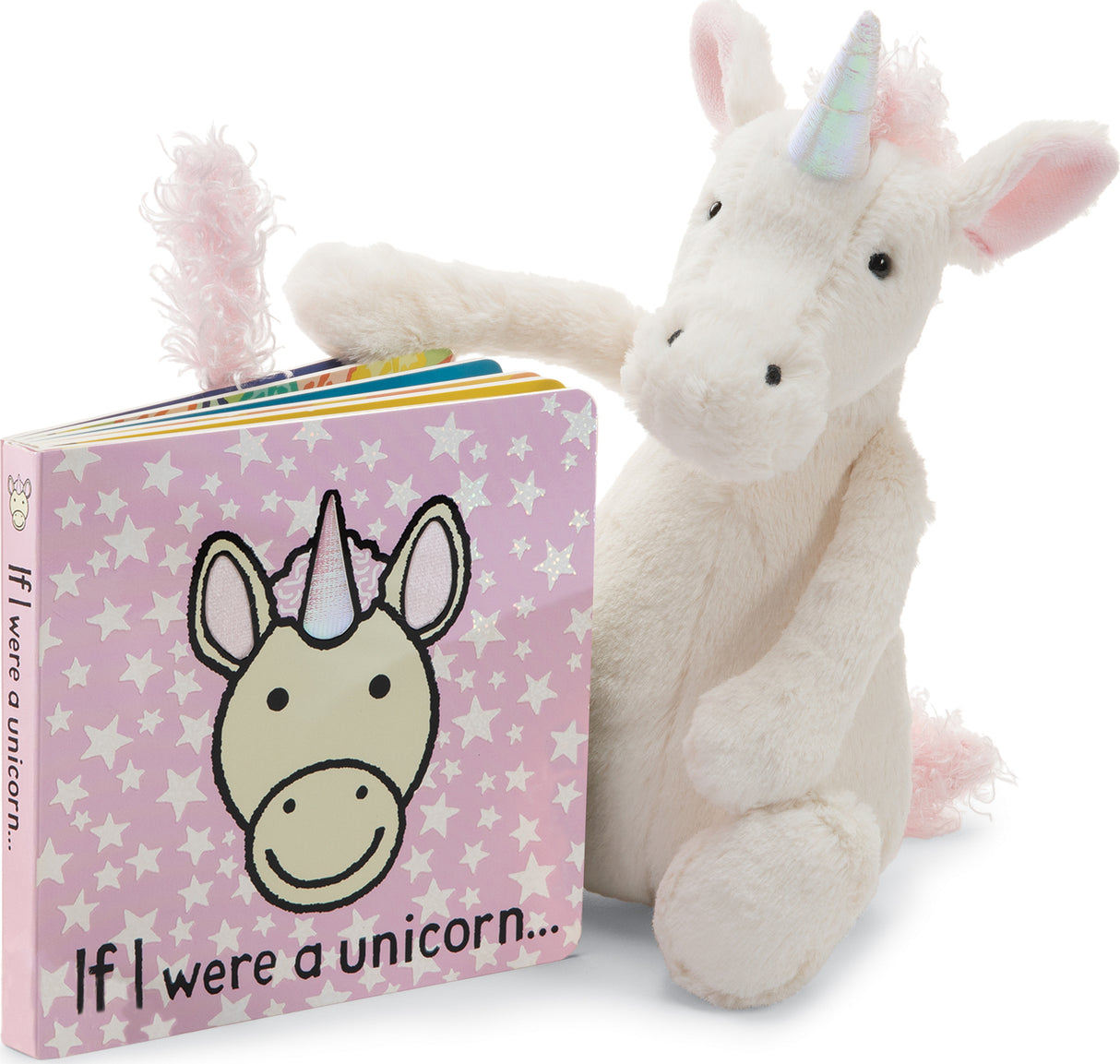 JellyCats Bashful Unicorn, Medium - 12 inches