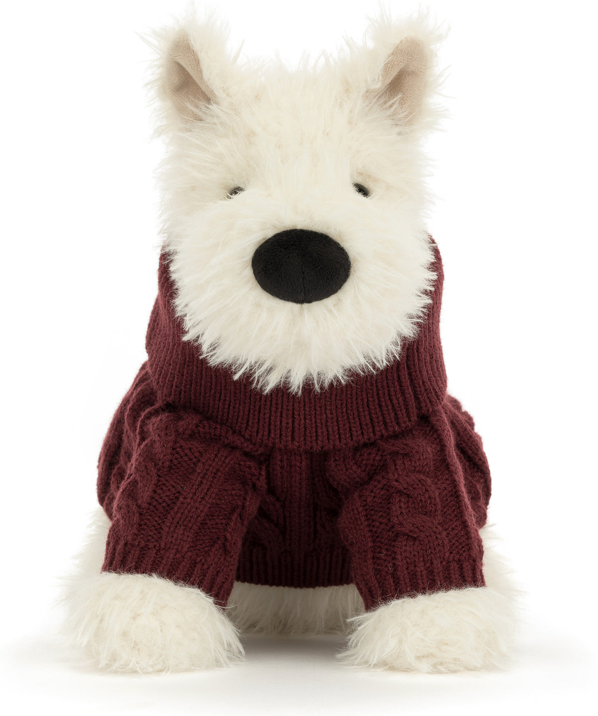 Munro Scottie Dog in Winter Jumper Outfit