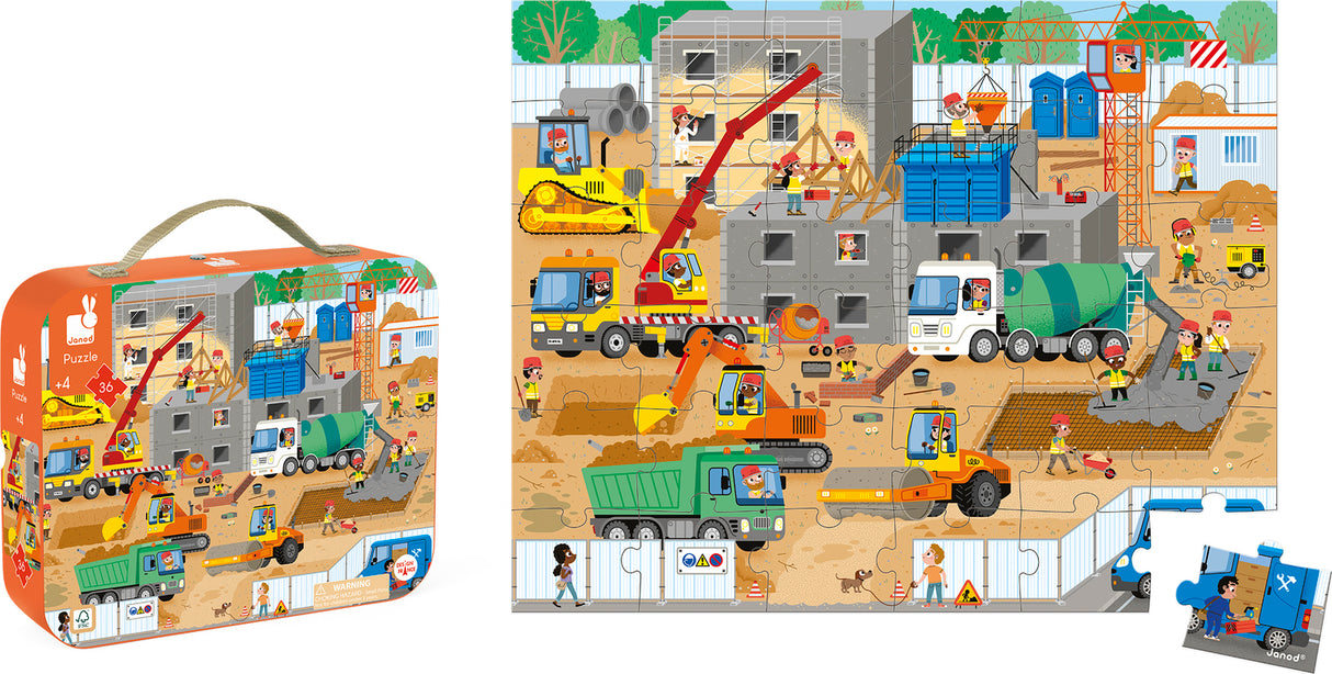 Puzzle - Construction Site - 36 Pcs