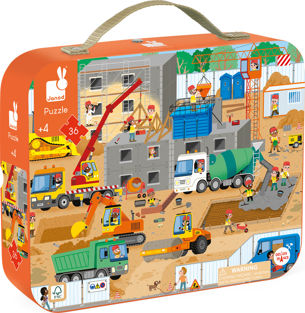 Puzzle - Construction Site - 36 Pcs