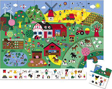 Observation Puzzle - The Farm - 24 Pcs