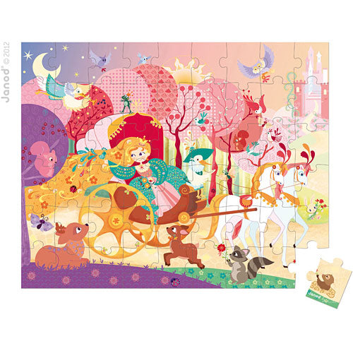 Hat Boxed 54 Pcs Puzzle Princess Coach