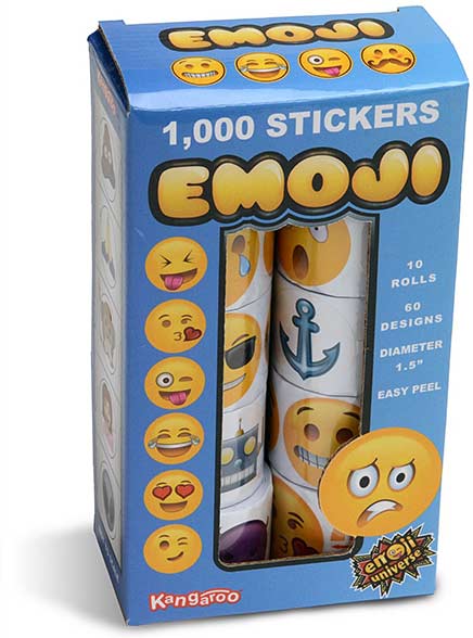 Sticker Assortment - Emoji - 1,000 pack