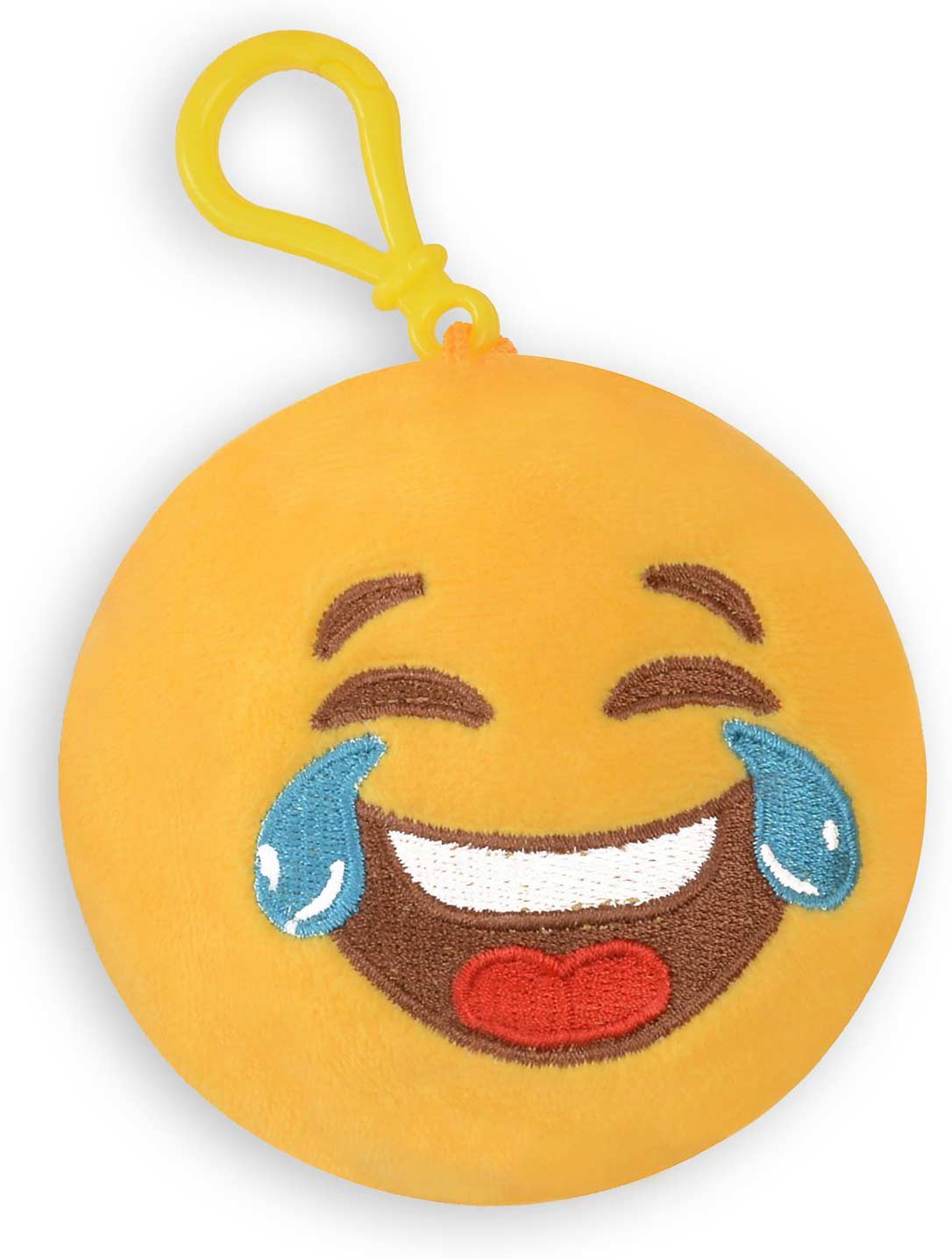 Emoji Plush Keychain Squeeze & Sound - Tears of Joy