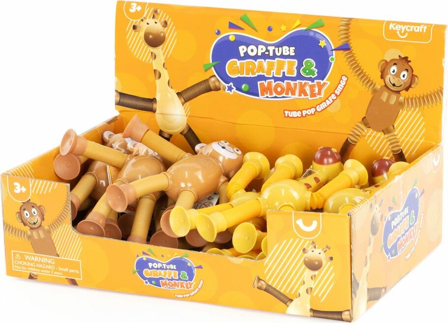 Poptube Giraffe and Monkey