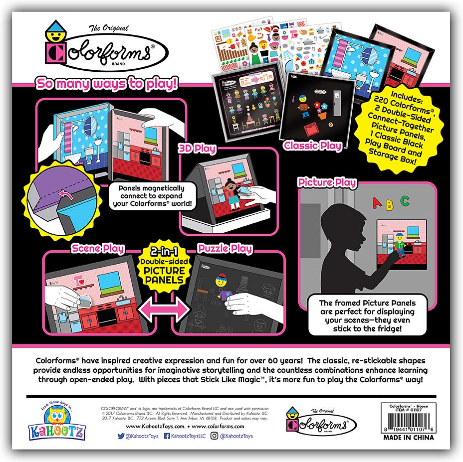 Colorforms House Picture Panels Play Set