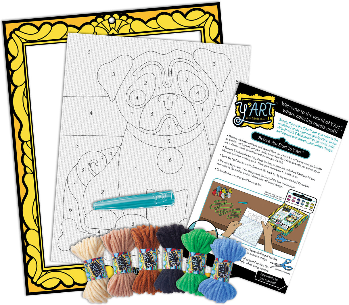 Y'Art Craft Kit - Pug Puppy
