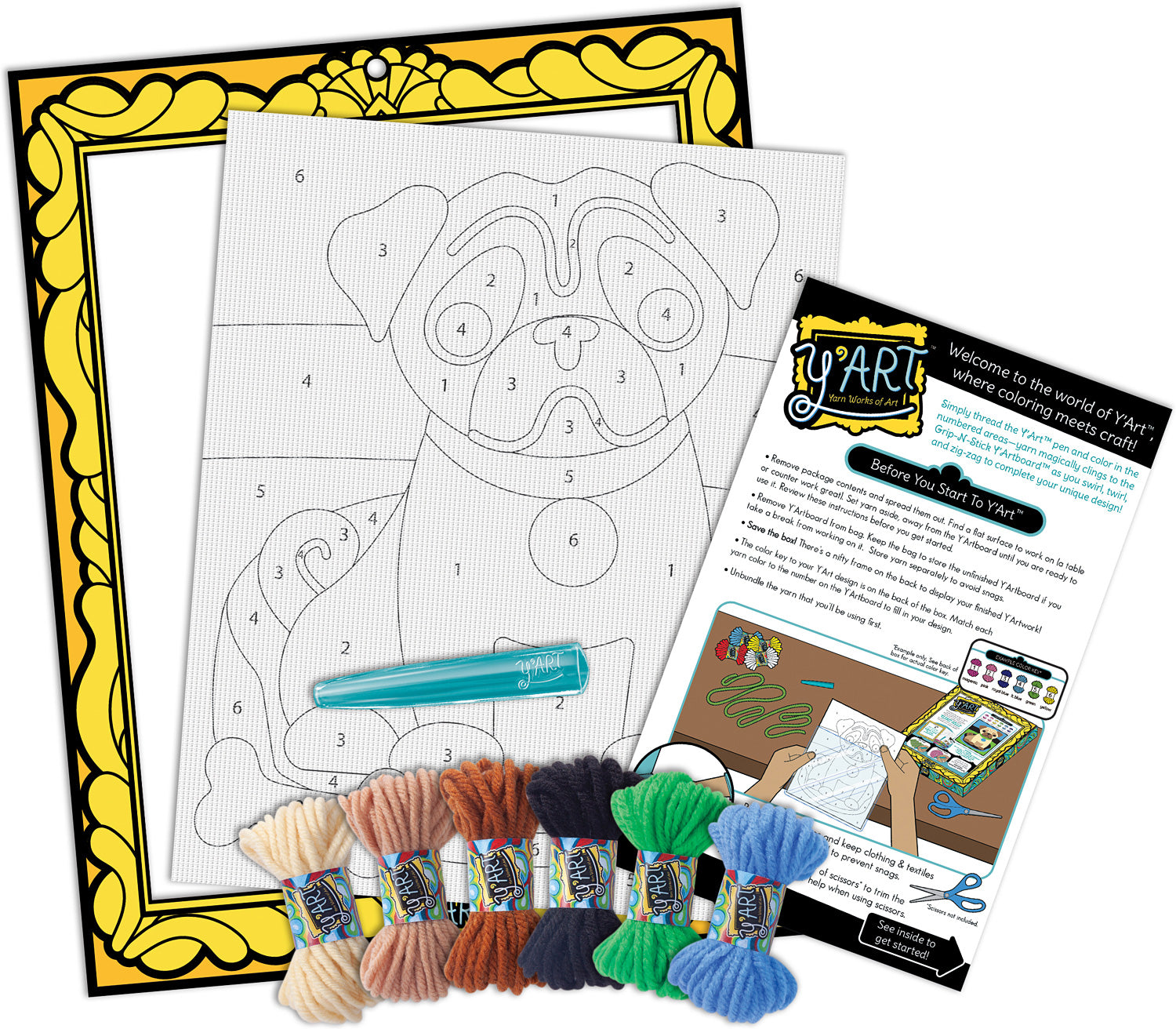 Y'Art Craft Kit - Pug Puppy