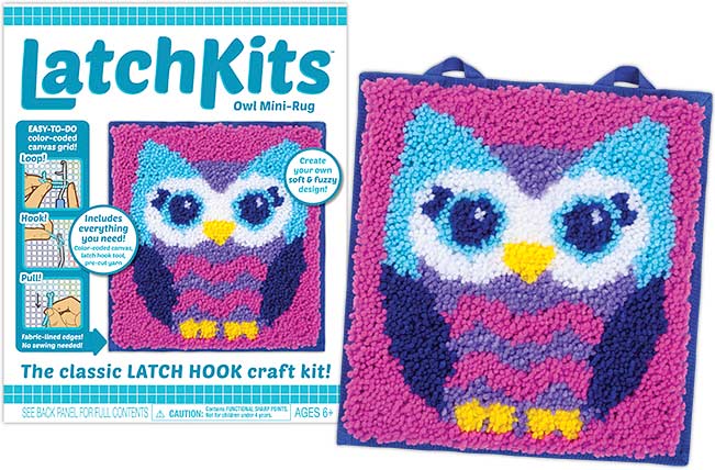 Latchkits Owl Mini-Rug Craft Kit