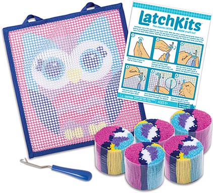 Latchkits Owl Mini-Rug Craft Kit