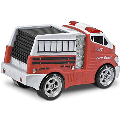 Kid Galaxy Jumbo Soft and Squeezable Fire Truck. Toddler Light and Sound Effects Emergency Vehicle