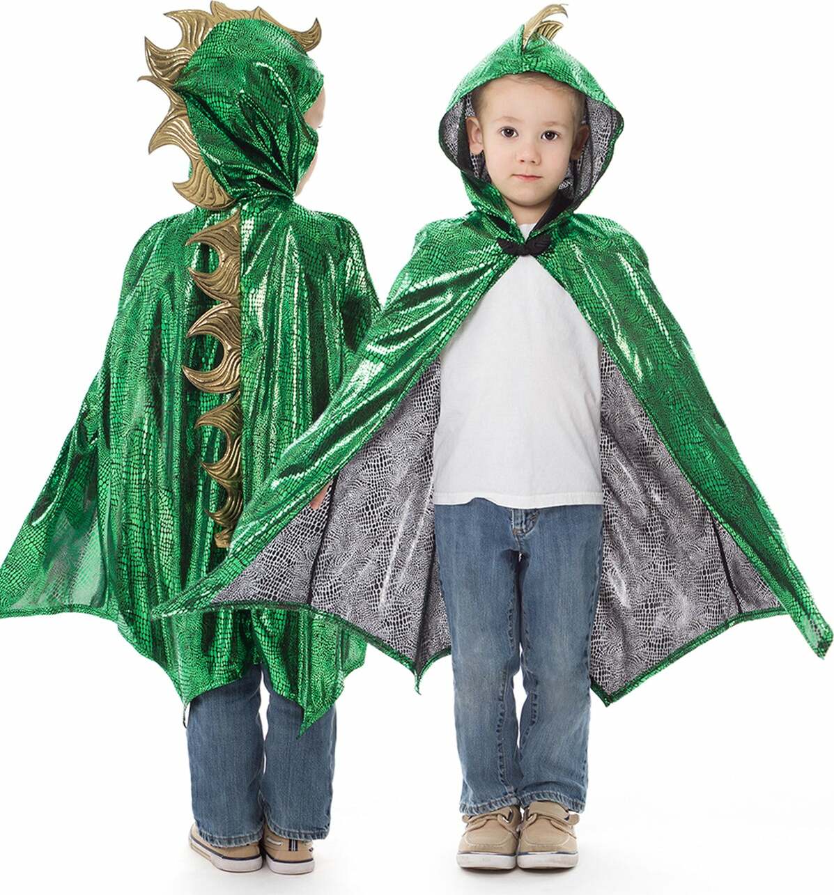 Green Dragon Cloak - Ages 3-8