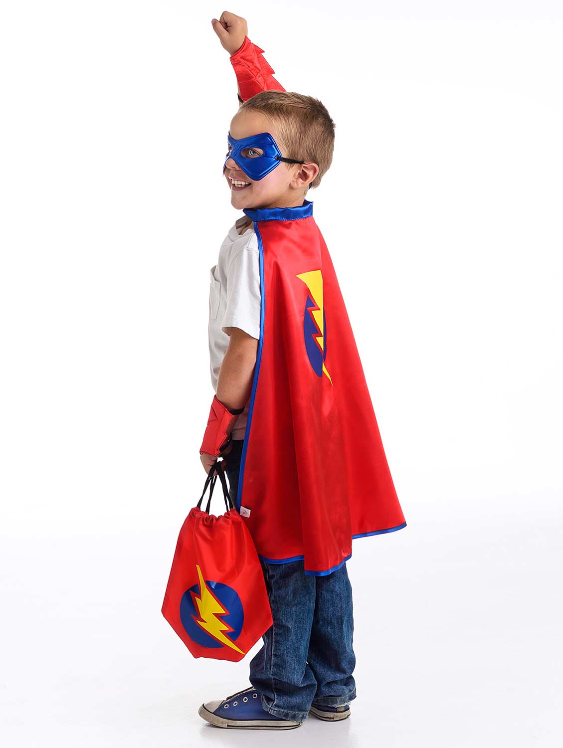 Drawstring Backpack Boy Hero Gift Set - One Size