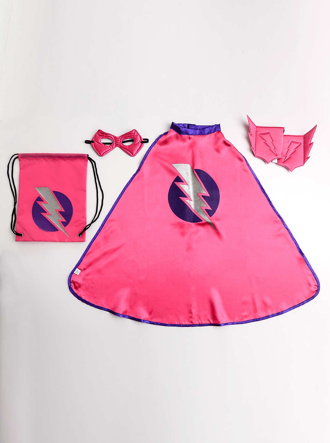 Drawstring Backpack Girl Hero Gift Set - One Size