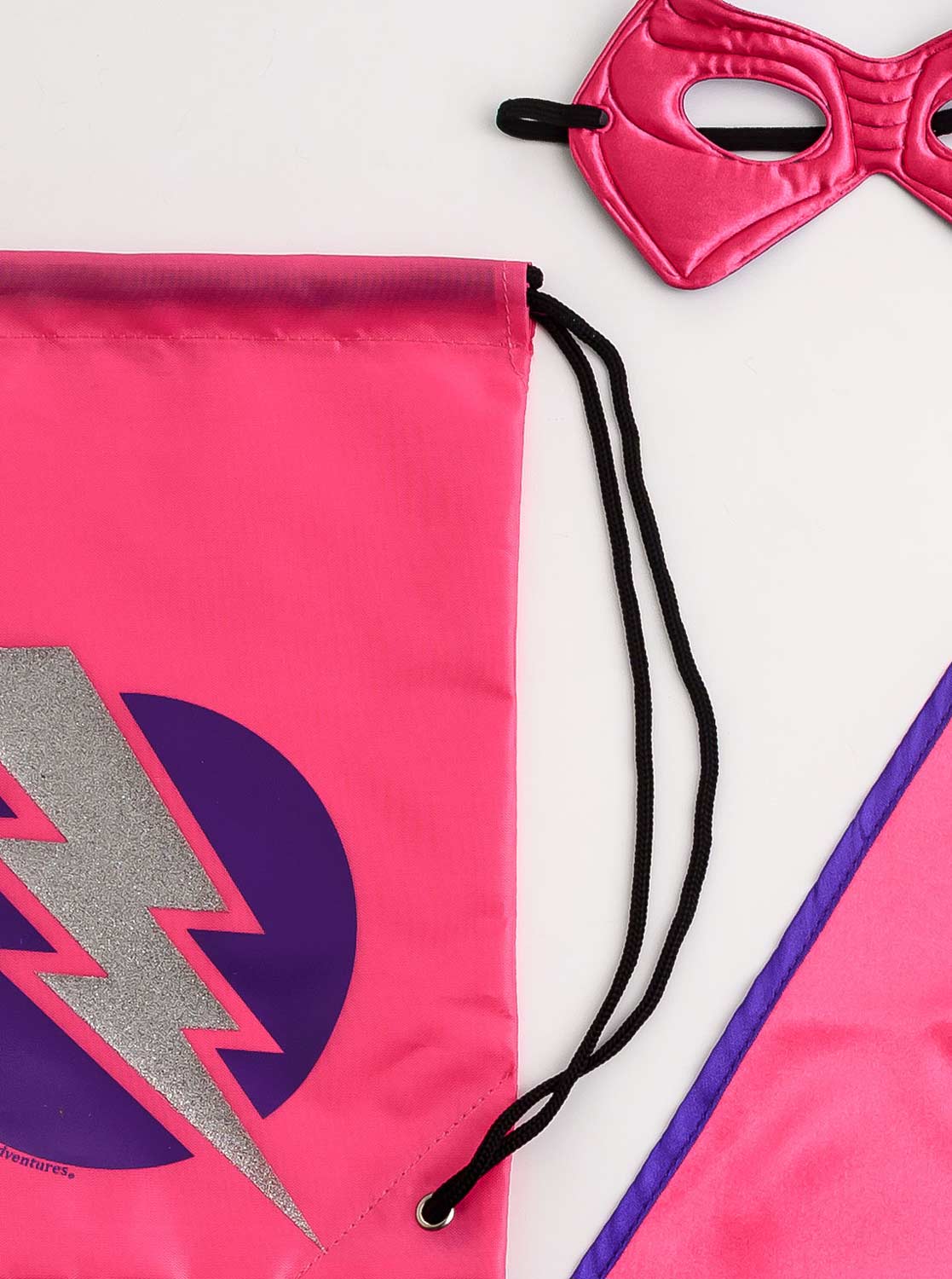 Drawstring Backpack Girl Hero Gift Set - One Size