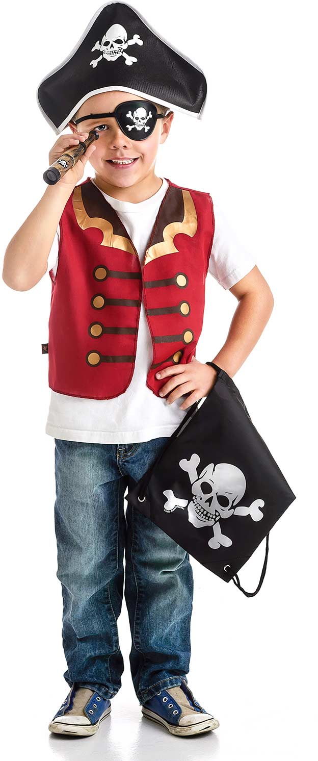 Drawstring Backpack Pirate Gift Set - One Size