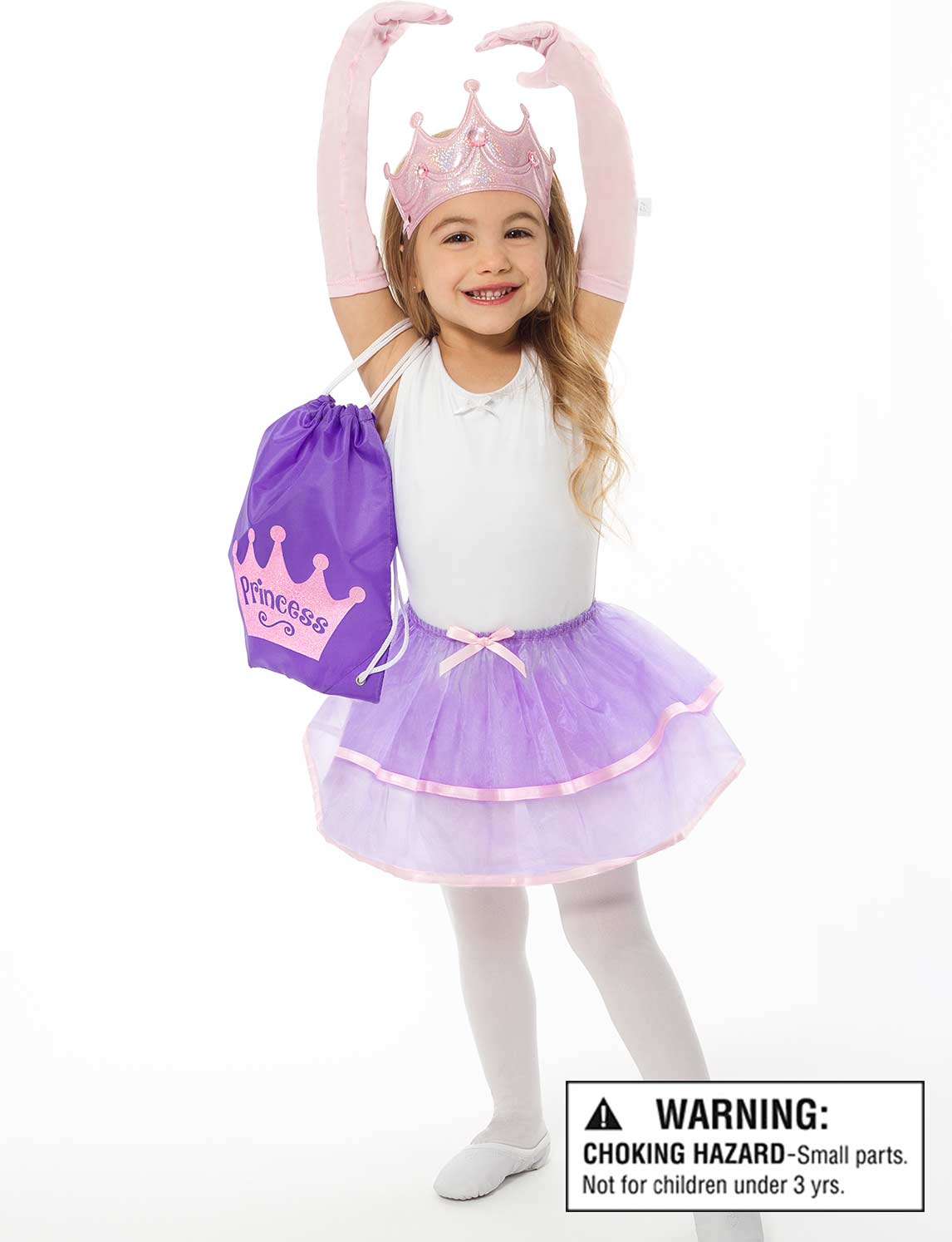Drawstring Backpack Princess Gift Set - One Size