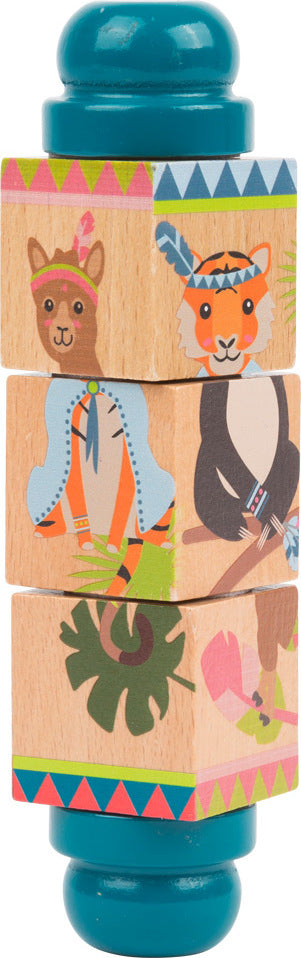 Spinning Cubes Puzzle "Jungle"