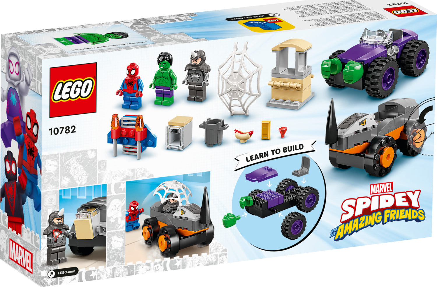 LEGO Spider-Man: Hulk vs. Rhino Truck Showdown