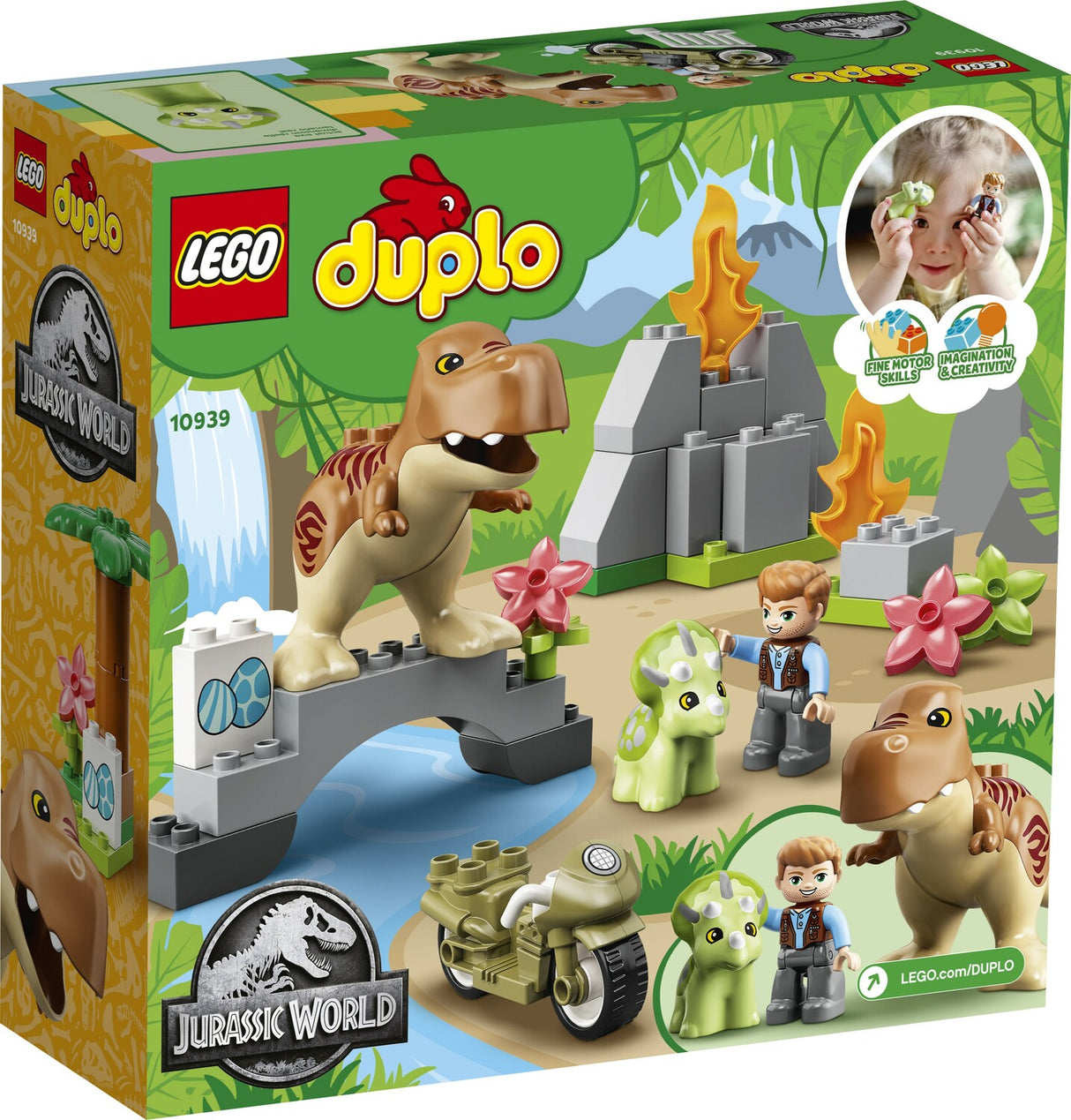 LEGO Jurassic World: T. rex and Triceratops Dinosaur Breakout