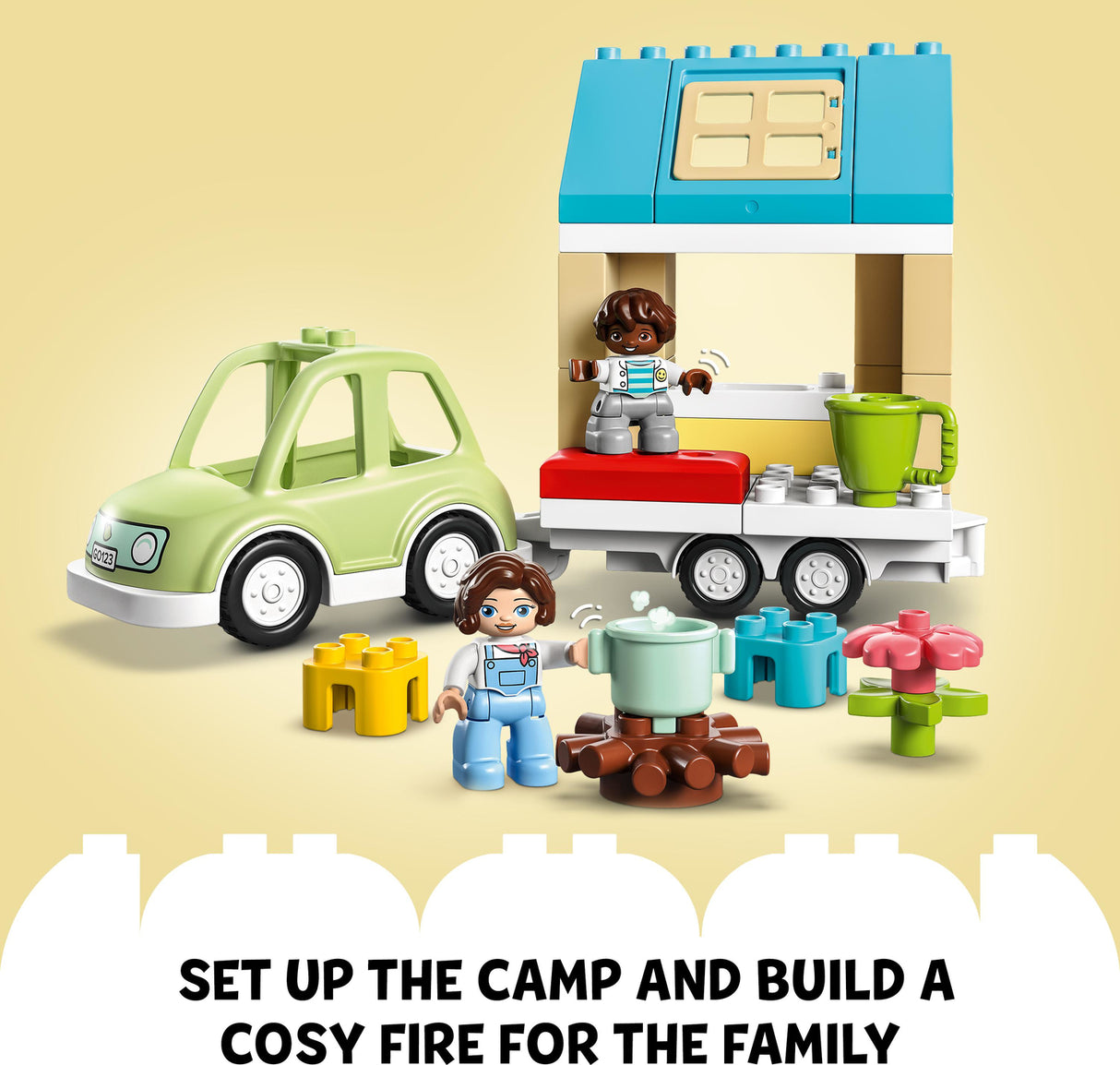 LEGO® DUPLO® Town Family House on Wheels