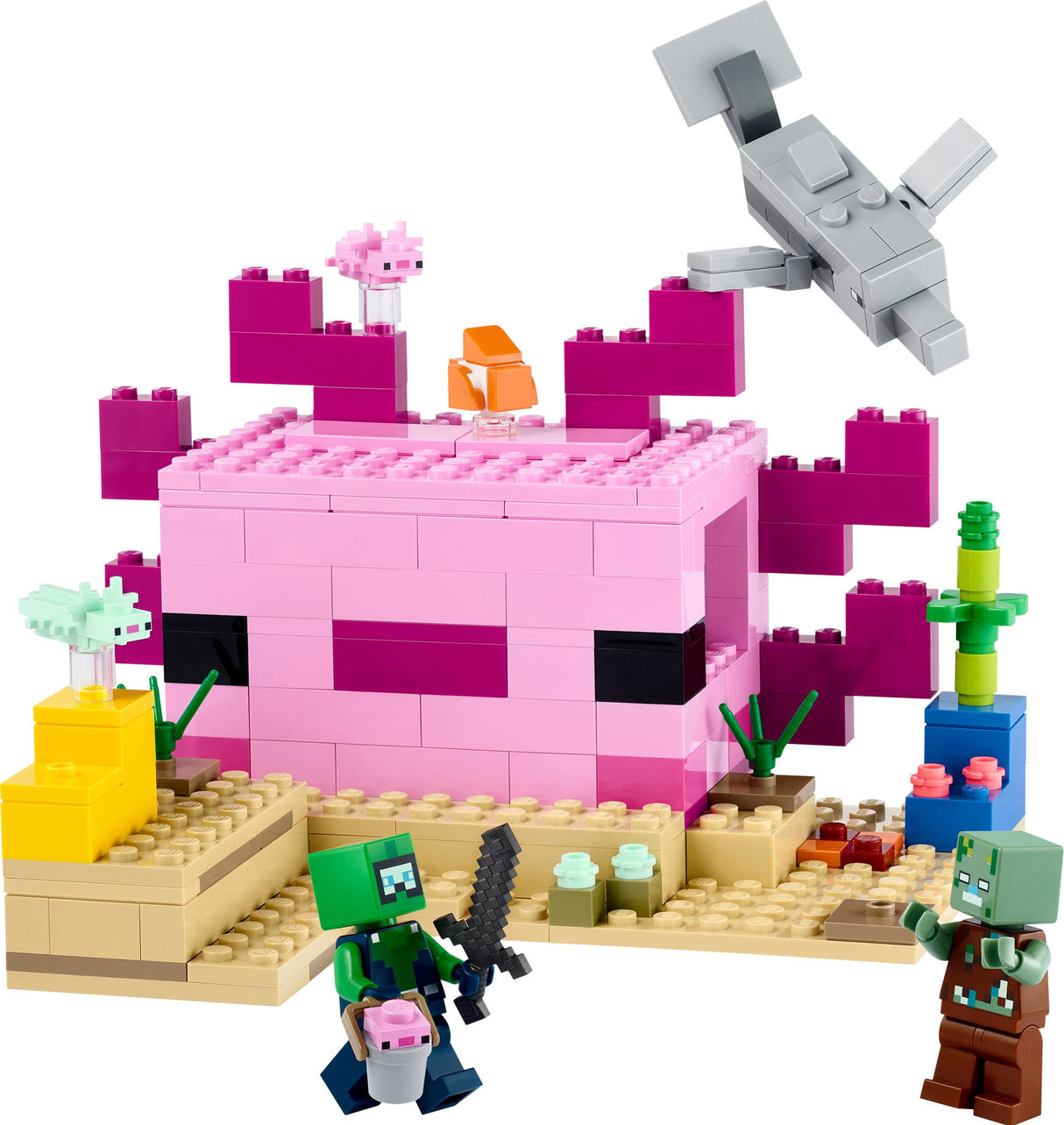 LEGO Minecraft The Axolotl House Building Toy