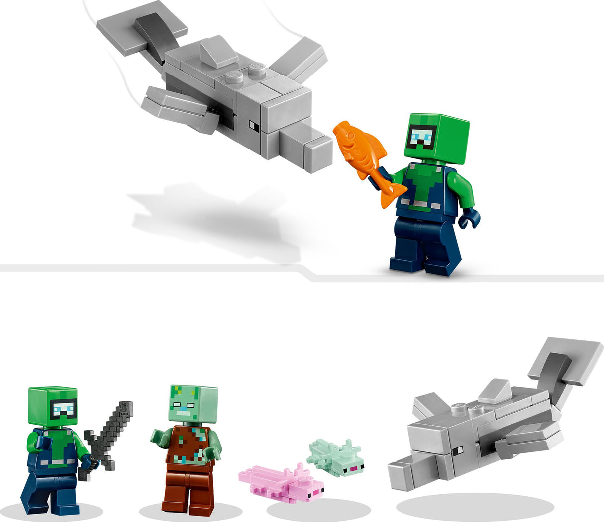 LEGO Minecraft The Axolotl House Building Toy