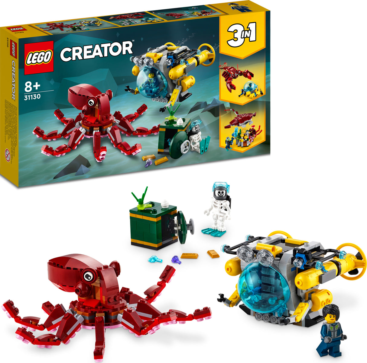 LEGO Creator 3in1 Sunken Treasure Mission Set