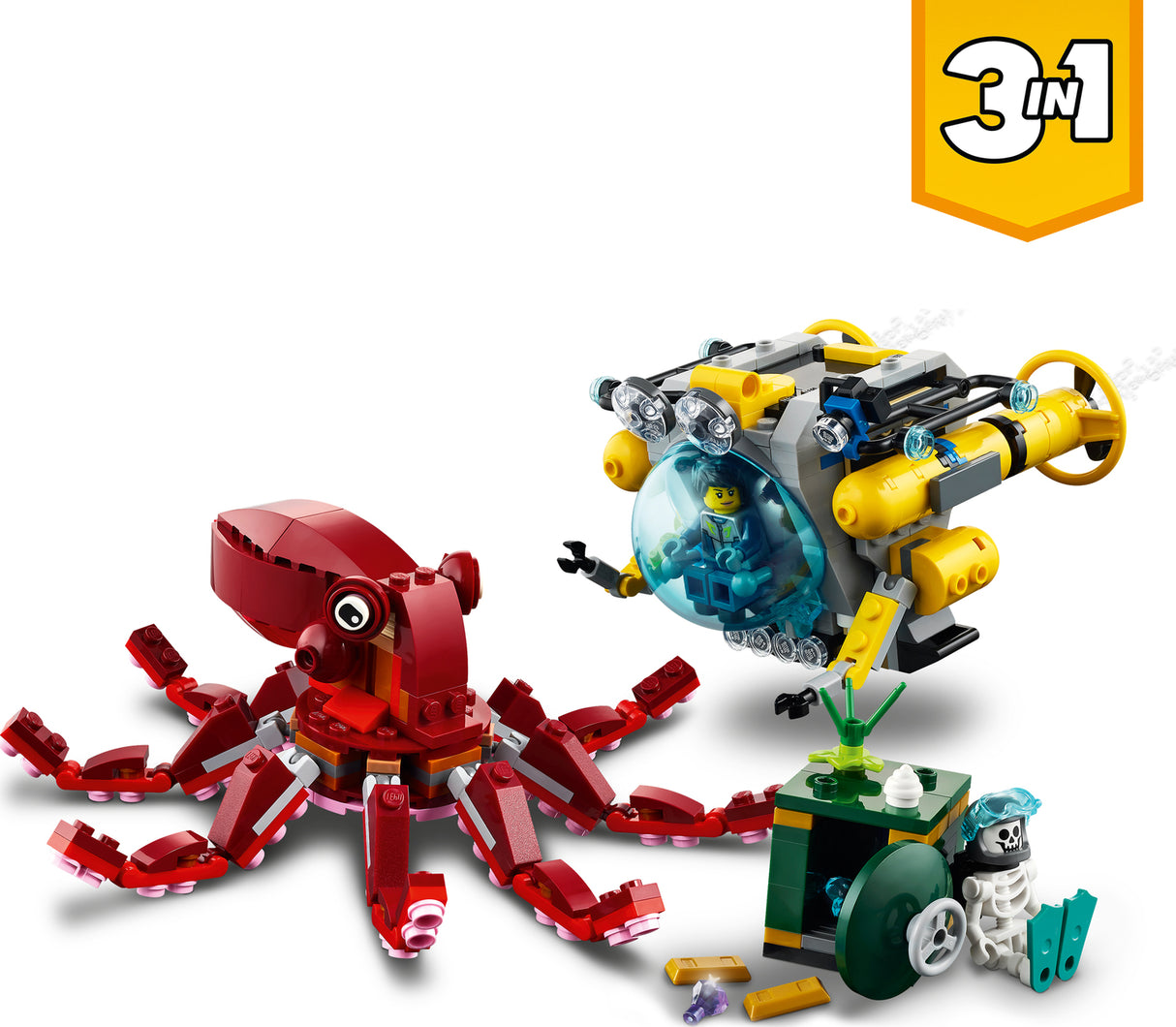 LEGO Creator 3in1 Sunken Treasure Mission Set