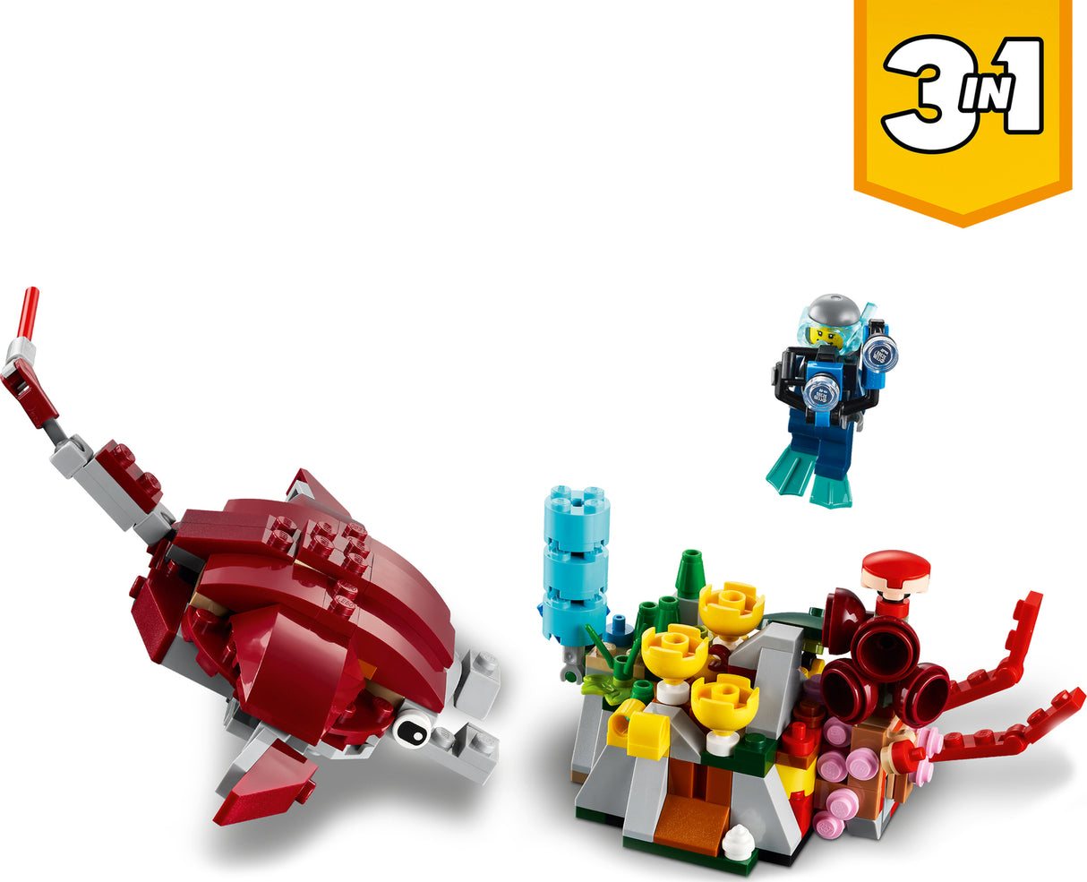 LEGO Creator 3in1 Sunken Treasure Mission Set