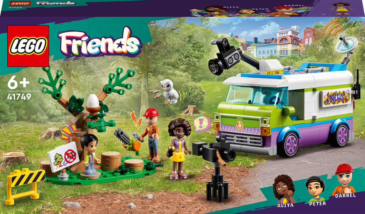 LEGO® Friends Newsroom Van Animal Rescue Set