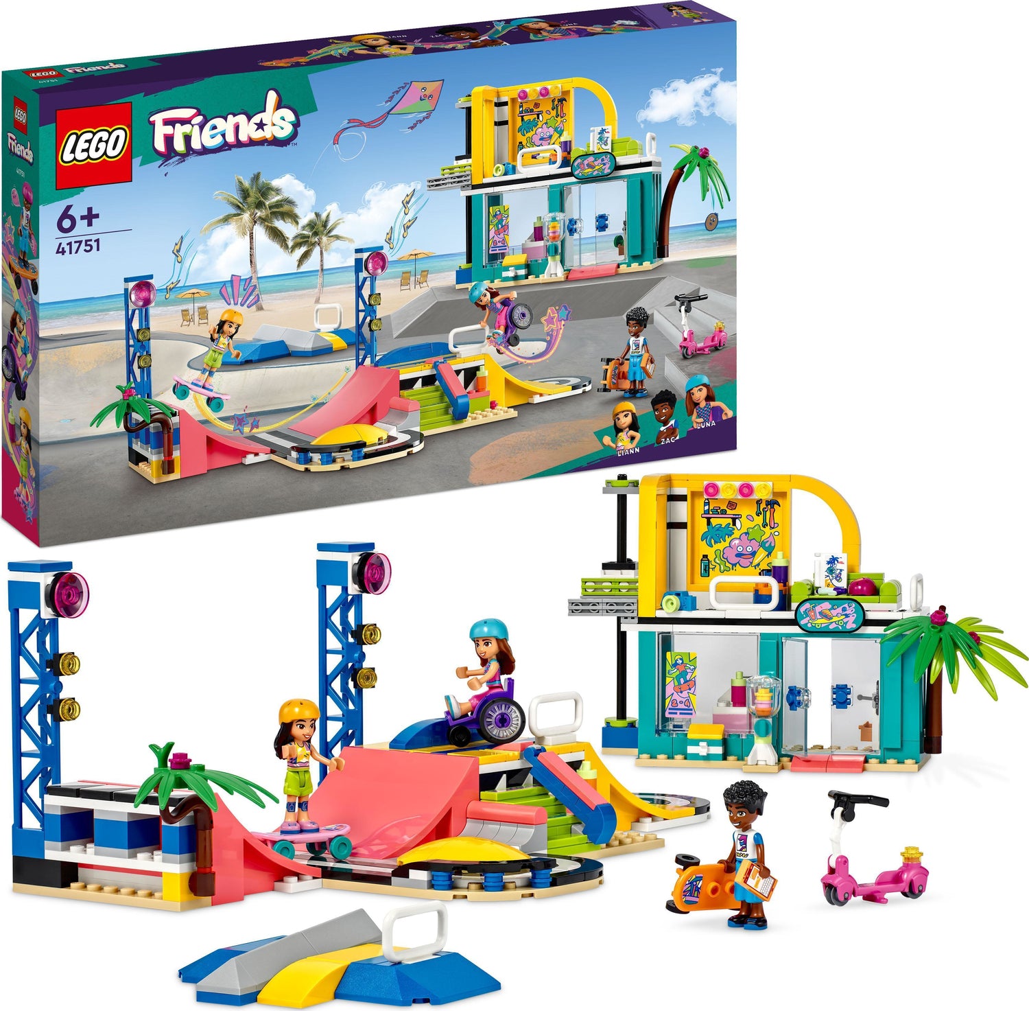 LEGO® Friends: Skate Park Skateboard Set