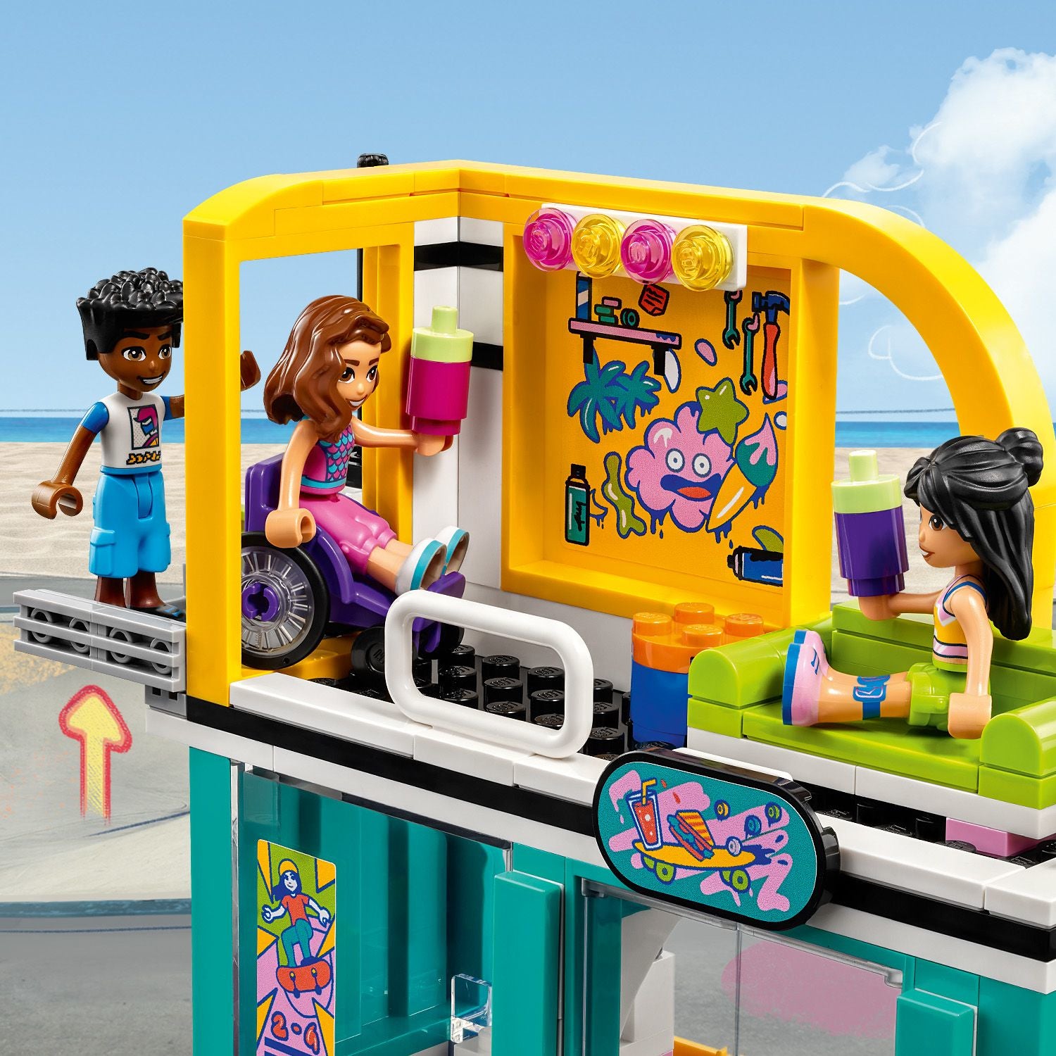 LEGO® Friends: Skate Park Skateboard Set