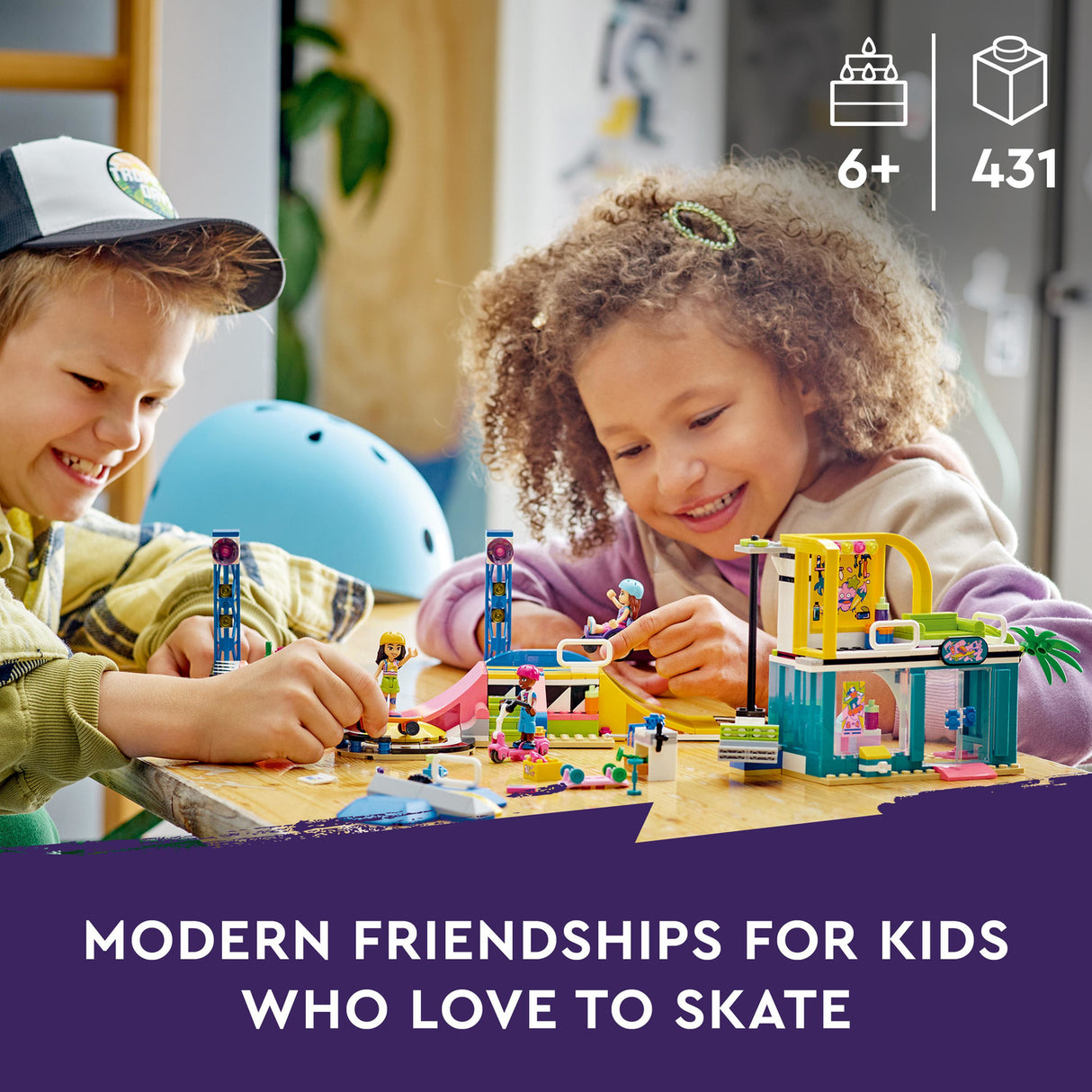 LEGO® Friends: Skate Park Skateboard Set