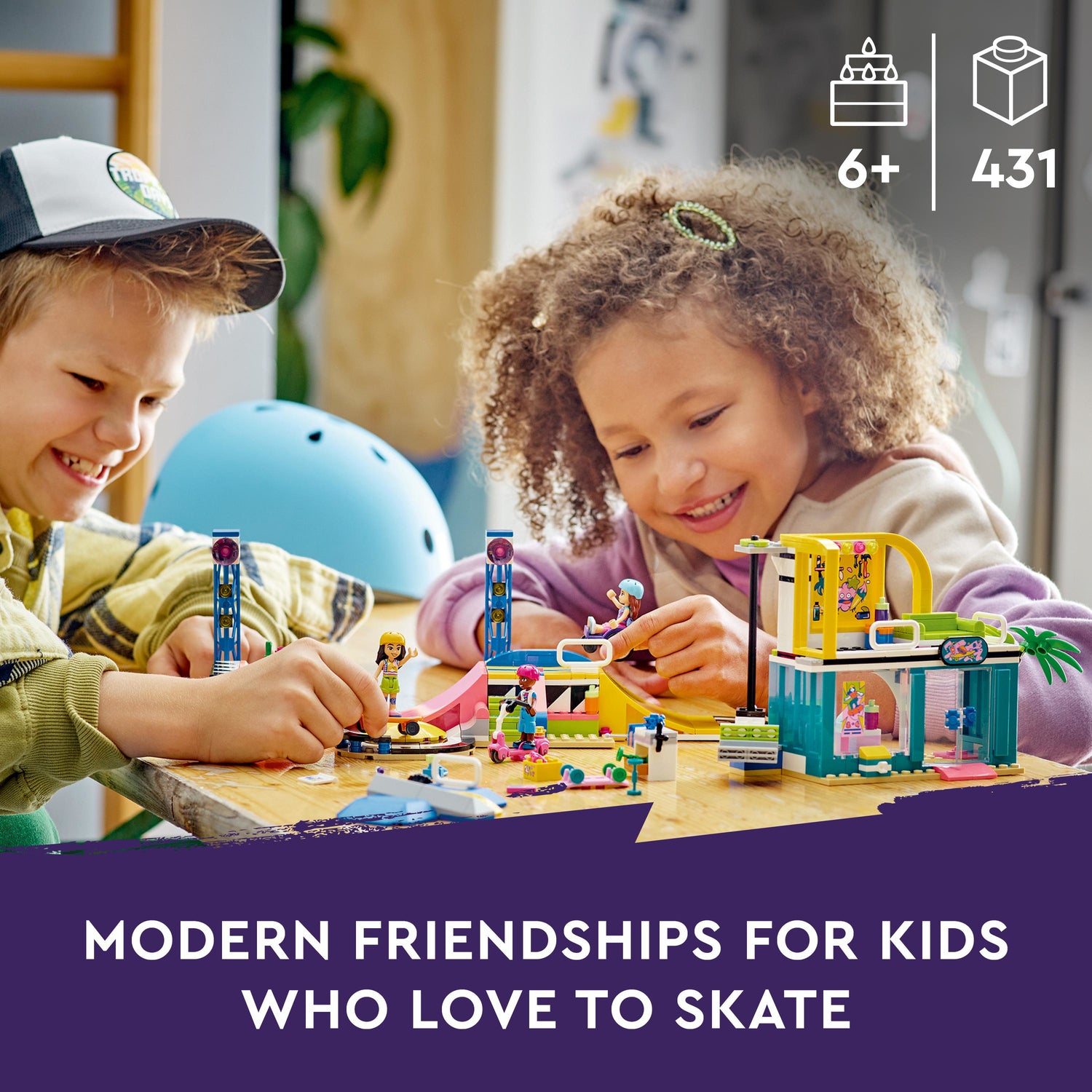 LEGO® Friends: Skate Park Skateboard Set