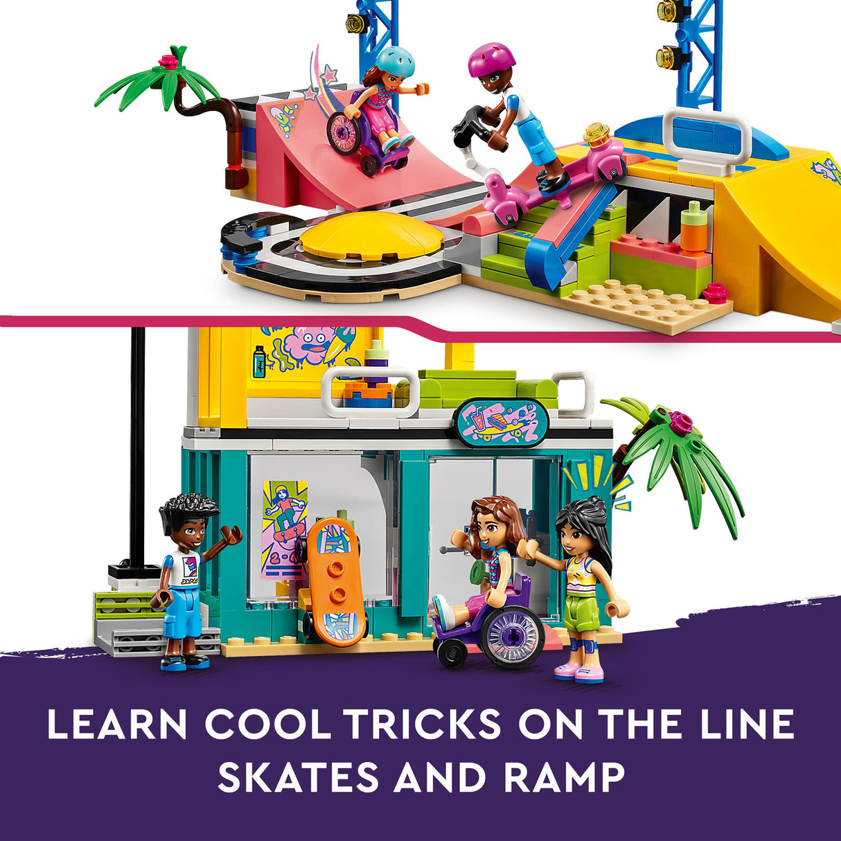 LEGO® Friends: Skate Park Skateboard Set