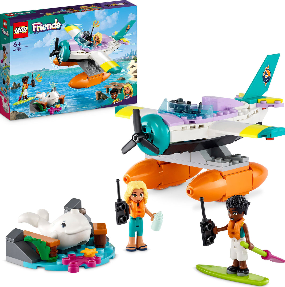 LEGO Friends Sea Rescue Plane Toy Playset