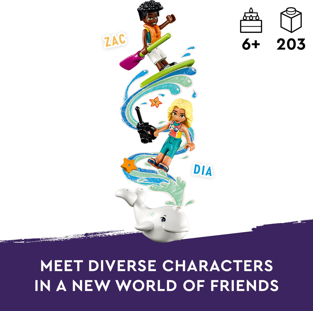 LEGO Friends Sea Rescue Plane Toy Playset