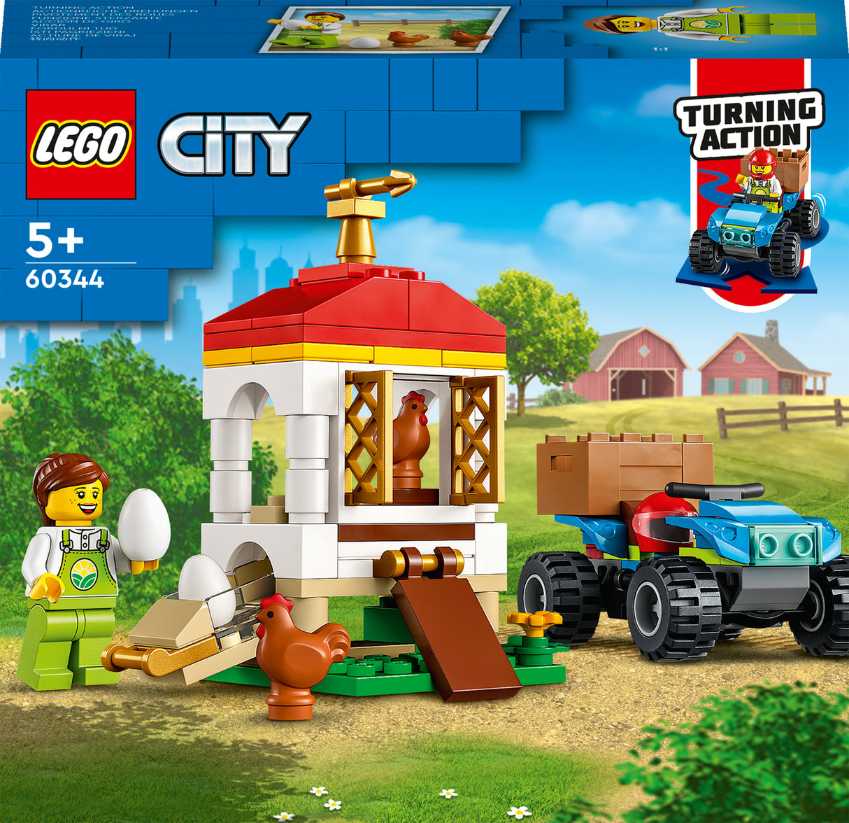 LEGO City Chicken Henhouse Farm Toy for Kids