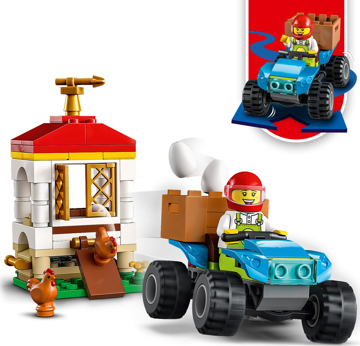 LEGO City Chicken Henhouse Farm Toy for Kids