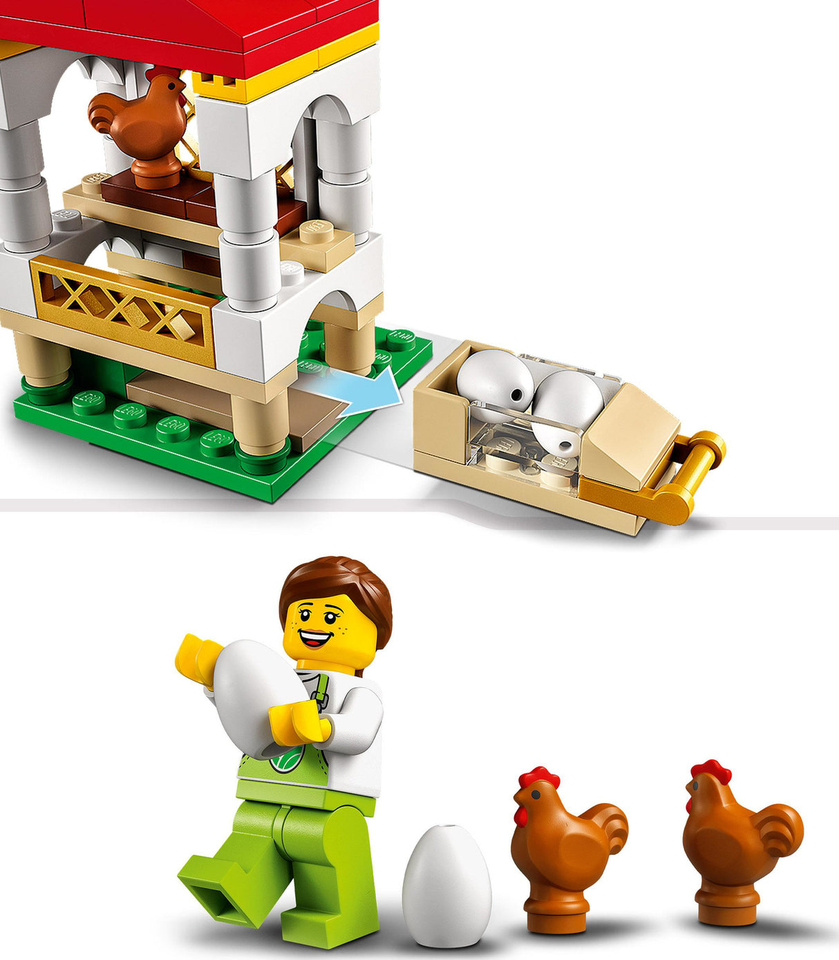 LEGO City Chicken Henhouse Farm Toy for Kids