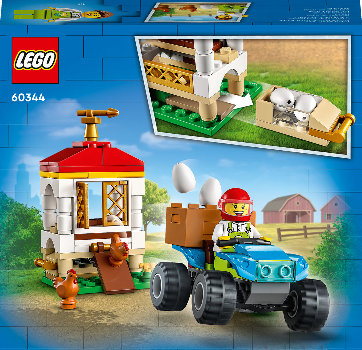 LEGO City Chicken Henhouse Farm Toy for Kids