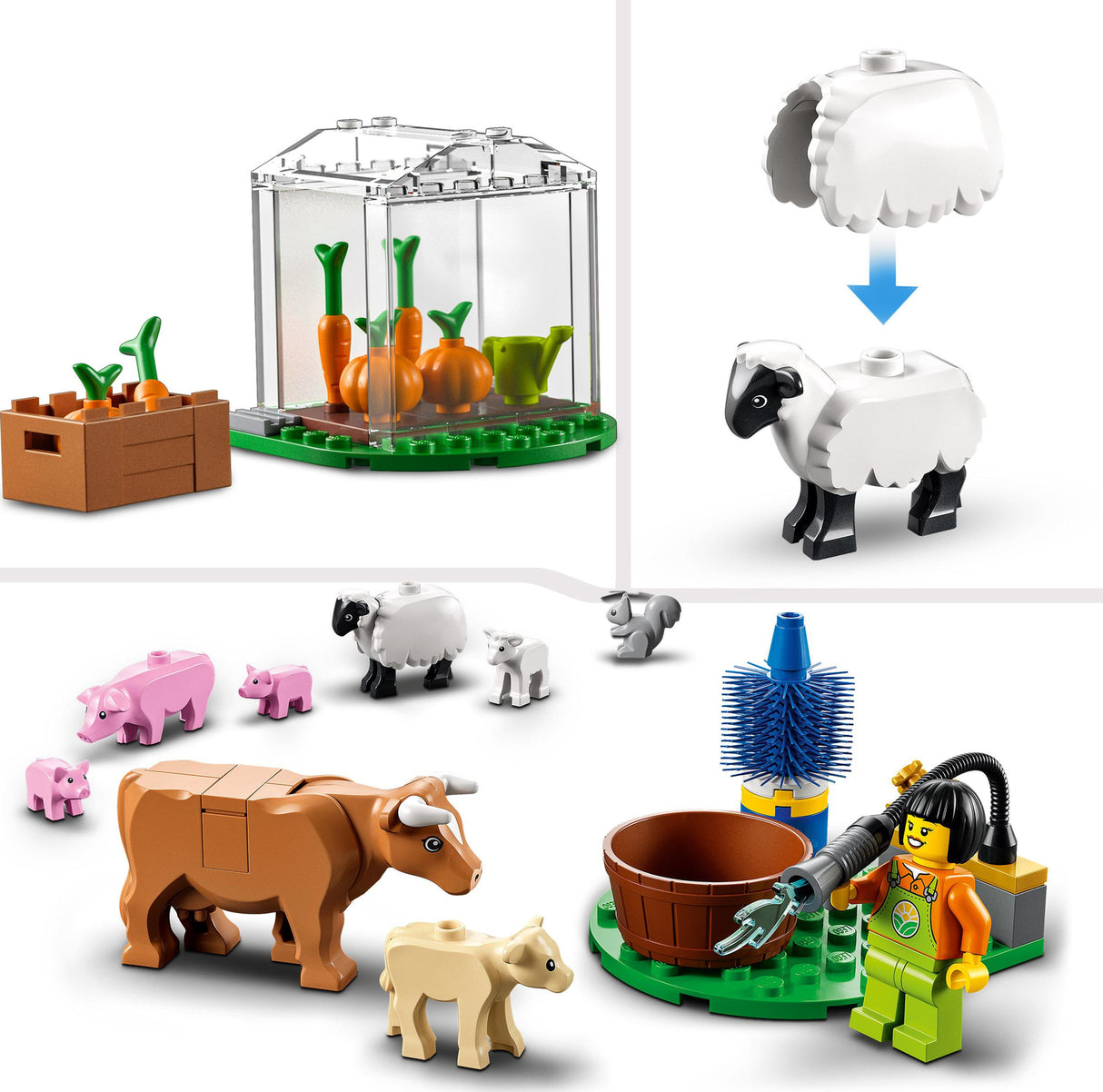 LEGO City Farm Barn & Farm Animals Toy Set