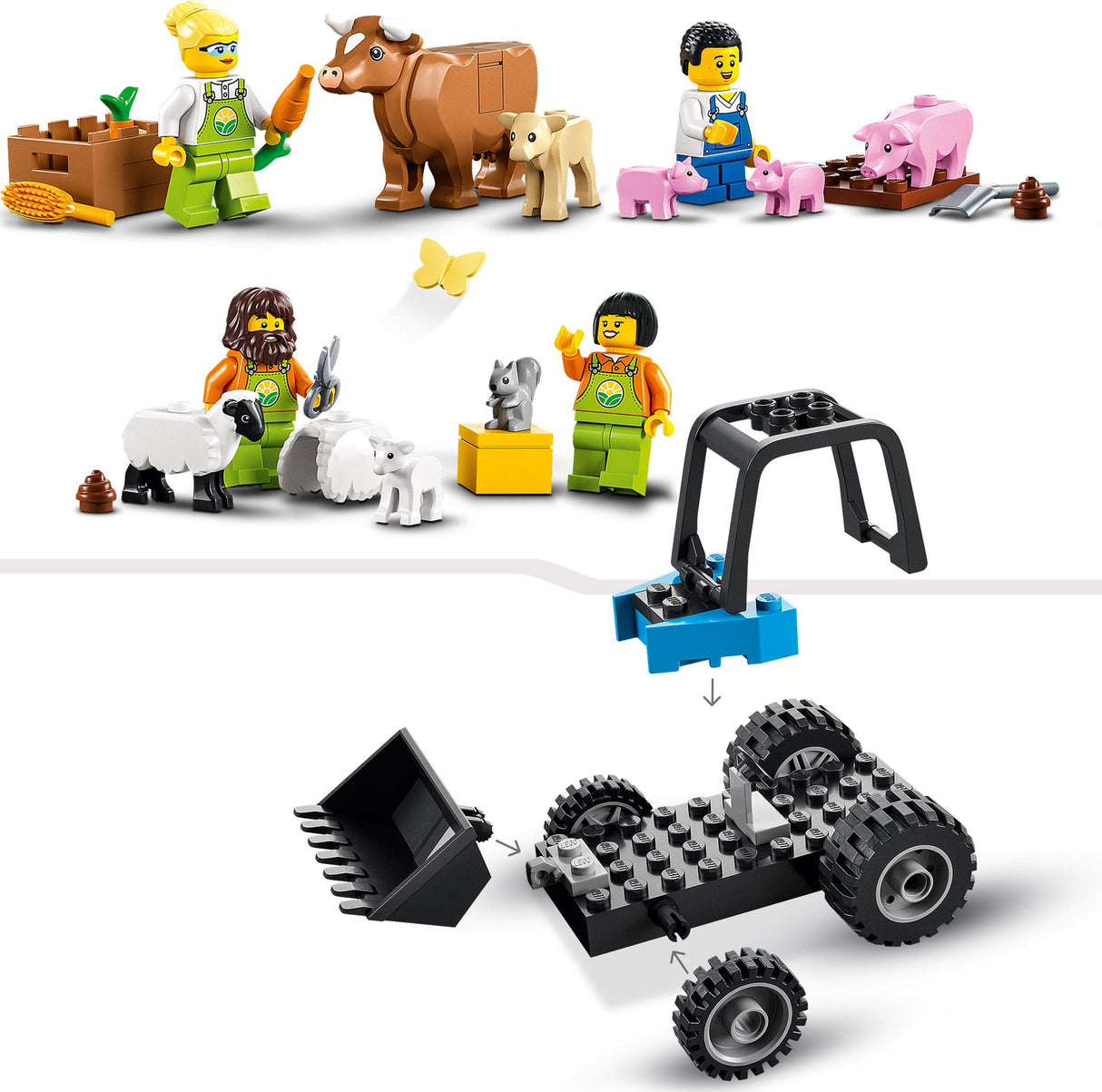 LEGO City Farm Barn & Farm Animals Toy Set
