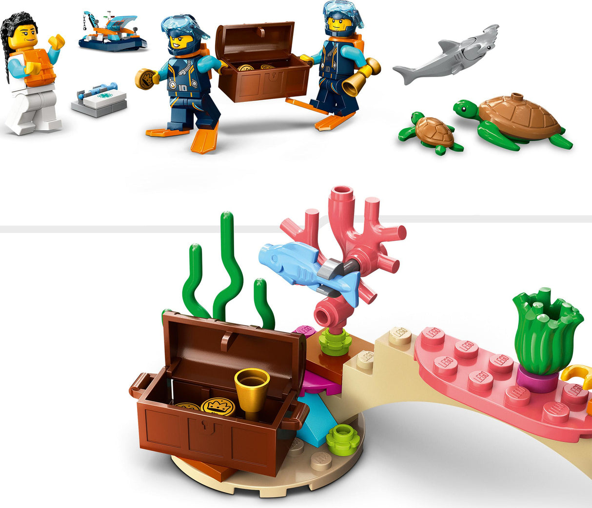 LEGO City Explorer Diving Boat Toy Ocean Set