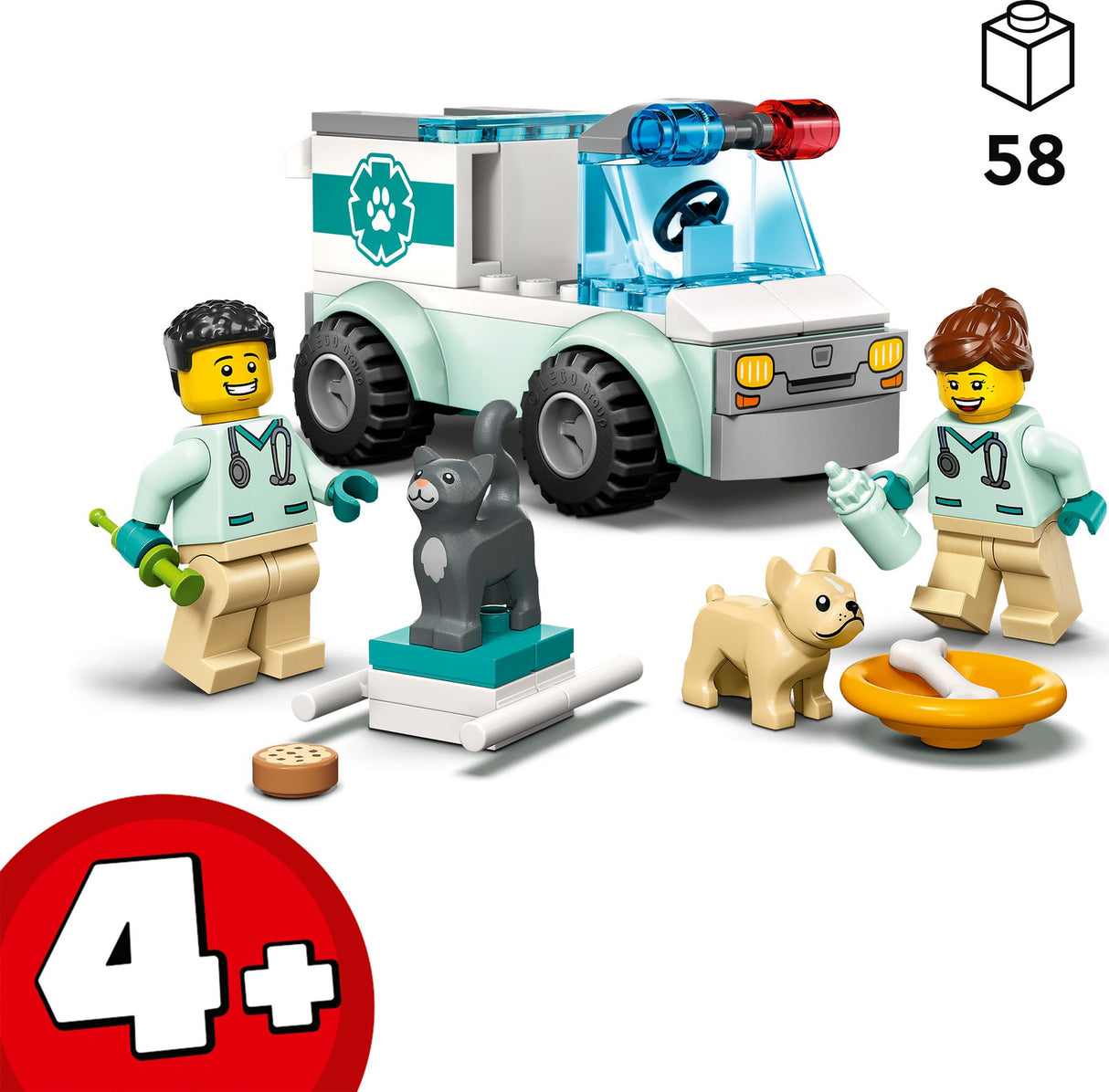 LEGO® City: Vet Van Rescue Animal Set