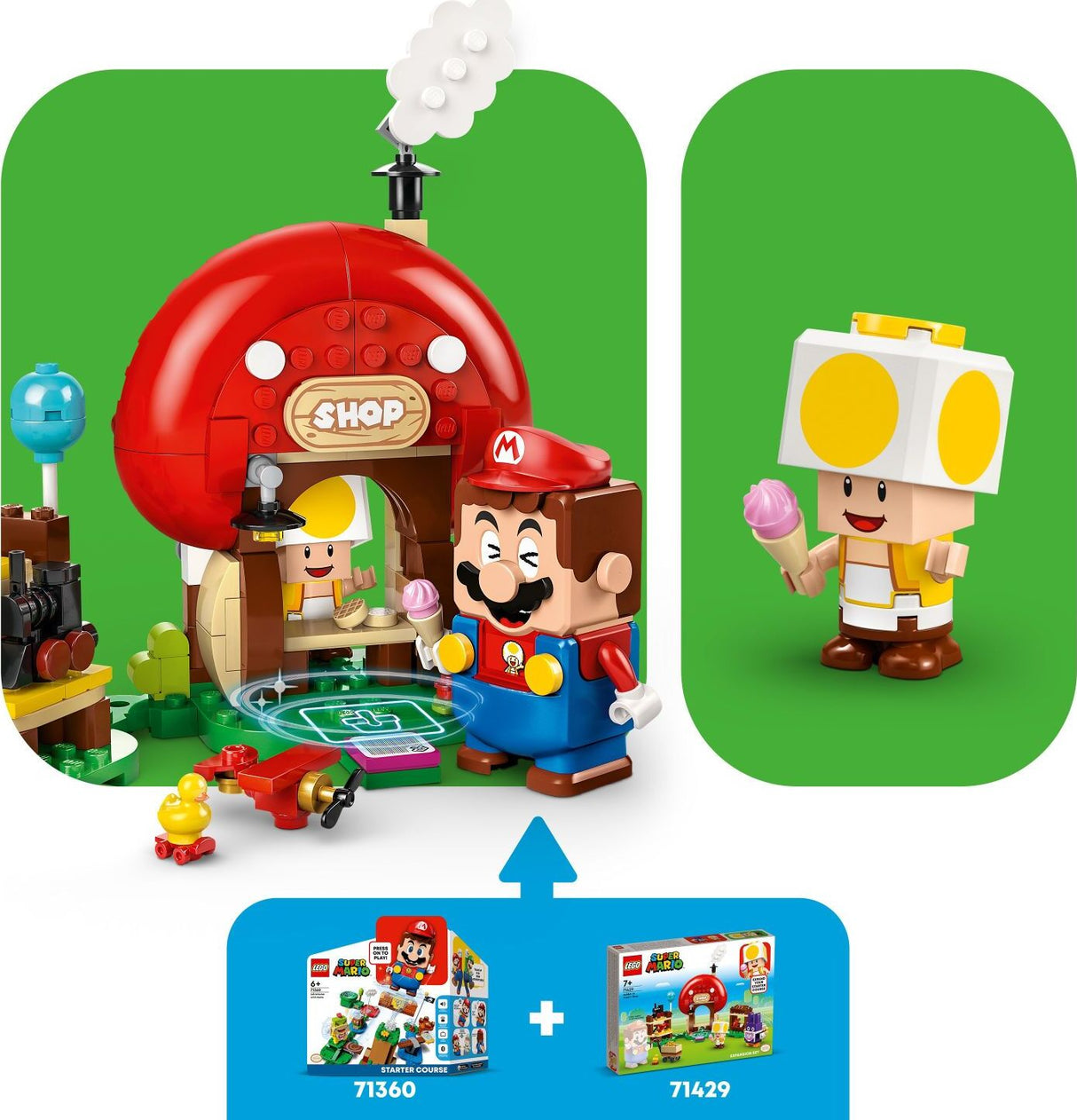 LEGO® Super Mario™ Nabbit at Toad's Shop Expansion Set