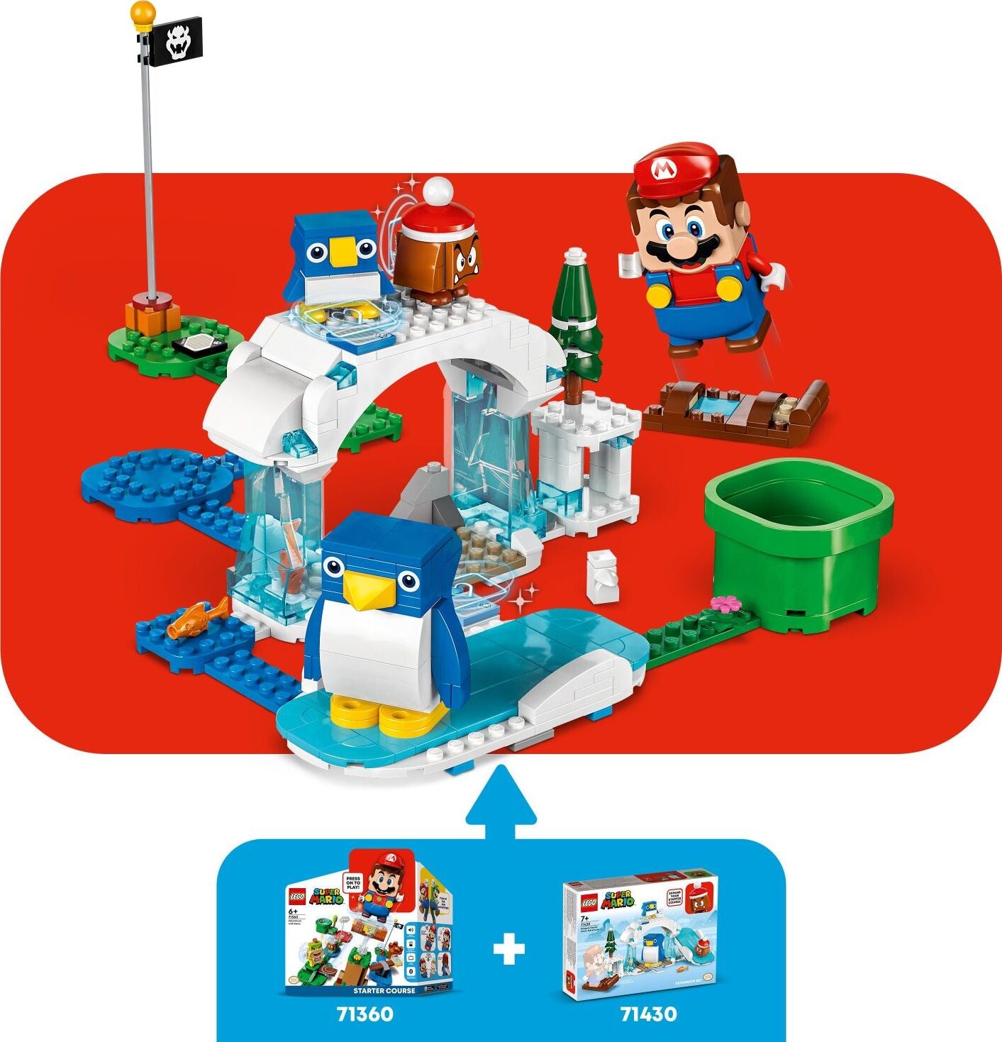LEGO® Super Mario™ Penguin Family Snow Adventure Expansion Set