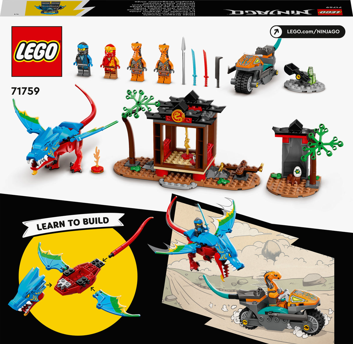 LEGO NINJAGO Ninja Dragon Temple Building Set