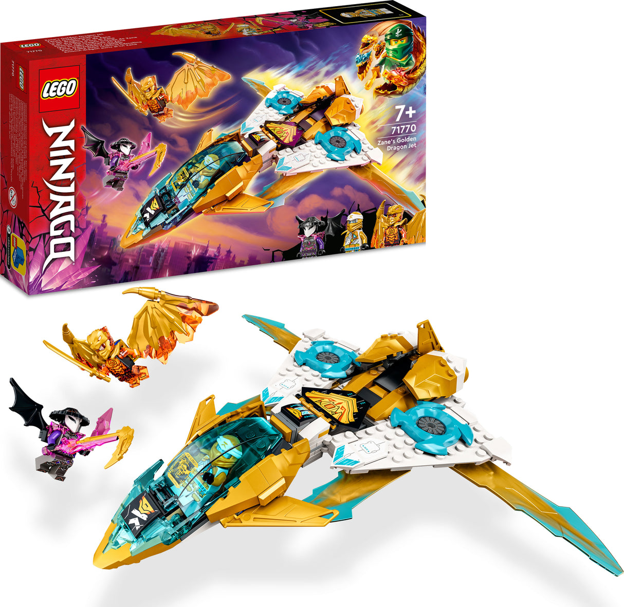 LEGO NINJAGO Zane's Golden Dragon Jet Set